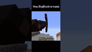 Origins of the SkyBlock minecrafshorts [upl. by Nah]