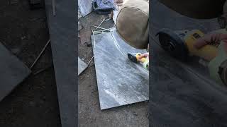 How to cut porcelain tiles patio gardenenrescue [upl. by Ayanal387]