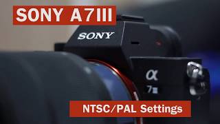 SONY A7III Settings NTSCPAL แบบง่าย [upl. by Sirac]