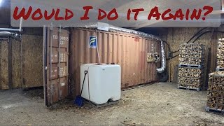 Firewood Kiln Heated by Outdoor Wood Boiler My Review [upl. by Ayanad]