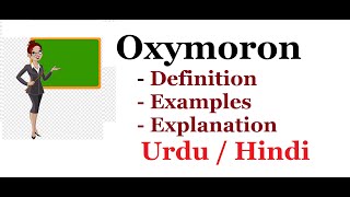 What is Oxymoron DefinitionExamples Urdu  Hindi [upl. by Viking]