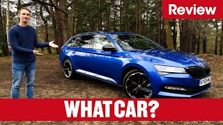 2021 Skoda Superb Estate review – why its the best estate on sale  What Car [upl. by Orgalim]