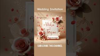 𝐖𝐞𝐝𝐝𝐢𝐧𝐠 𝐈𝐧𝐯𝐢𝐭𝐚𝐭𝐢𝐨𝐧  𝐀𝐥𝐢𝐬𝐡𝐚 amp 𝐅𝐚𝐫𝐳𝐚𝐧  trending wedding weddinginvites design shorts [upl. by Amitak]