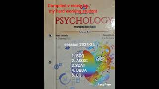 Psychology Practical File Class 12 how to write practical in Psychology cbsencert [upl. by Jariv]