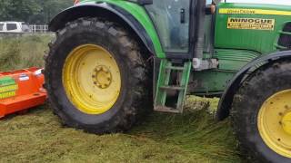 Agrimaster RMU 28m Flail Mower on heavy rushes [upl. by Alra]