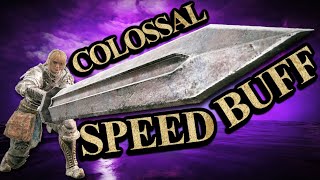 Elden Ring Colossal Swords Got A Colossal Speed Buff [upl. by Lemaceon]