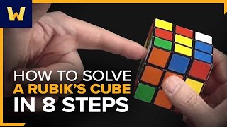 How to Solve a Rubiks Cube in 8 Steps  The Math of Games and Puzzles [upl. by Agon]