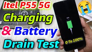 Itel P55 5G Charging Test  Itel P55 5G Battery Drain Test 🔥🔥 [upl. by Norak]