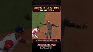 Por eso no se puede celebrar antes de tiempo mlb beisbolista beisbollatino [upl. by Ehcsrop]