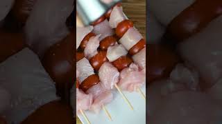 🍡 BROCHETAS o PINCHOS de POLLO estilo Caprese [upl. by Ahsyak520]