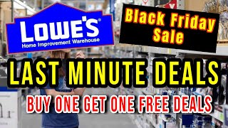 Lowes Black Friday Sale 2023  Buy One Get One Free Tool Deals [upl. by Akiret]