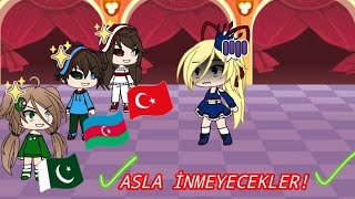 BU BAYRAKLAR ASLA İNMEYECEK🇹🇷🇦🇿🇵🇰 Gacha life [upl. by Grevera]