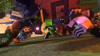 Dream vs 5 Hunters GRAND FINALE Minecraft Manhunt Animation [upl. by Romano]