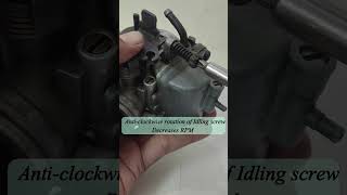 Pulsar Carburetor Settings ytshorts pulsar automobile mechanic bike [upl. by Elletnahc]