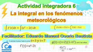 Módulo 18 semana 3 actividad 6 quotLa integral en los fenómenos meteorológicosquot 2021 [upl. by Retswerb]