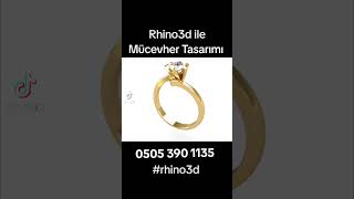 Rhino3d ile mücevher tasarımı rhino3d [upl. by Ennyl]