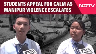 Manipur News Today  Students Appeal For Calm As Manipur Violence Escalates [upl. by Dnomrej]