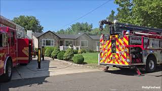 9324 13 Starke Ln Delran Twp Burlington Co NJ All Hands Dwelling Fire [upl. by Knutson]