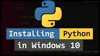 How to Install Python on Windows 10 [upl. by Avle]