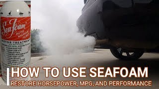 HOW TO USE SEAFOAM MOTOR TREATMENT THROUGH VACUUM LINE RESTORE MPG HORSEPOWER PERFORMANCE DIY [upl. by Anyela]