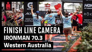 2023 IRONMAN 703 Western Australia  Finish Line Camera [upl. by Nosde]