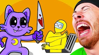 MINI CREWMATES VS POPPY PLAYTIME SMILING CRITTERS FUNNY ANIMATIONS [upl. by Anrat]