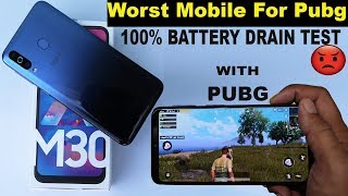 Samsung Galaxy M30 Extreme Level PubG Test with Battery Drain 100 0 [upl. by Rawdon]