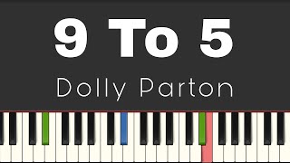 Dolly Parton  9 To 5  Easy Piano Tutorial [upl. by Gauntlett]