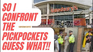 SO I CONFRONT THE PICKPOCKETS  GUESS WHAT HAPPENED NEXT pickpockets london crime [upl. by Ahsitul]