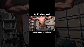 62quot Natural Physique Built in 1 Year Creatine Only [upl. by Snow872]