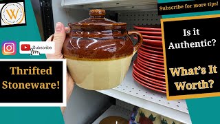 This Week in Thrifting  Real Stoneware vs Replicas [upl. by Eidassac]