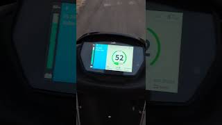 TVs electric scooter eco top speed test vairalshorts tvsiqubeelectric [upl. by Melly]