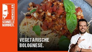 Schnelles vegetarische Bolognese Rezept von Steffen Henssler [upl. by Harlene897]