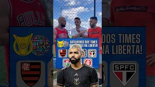 Artilheiros dos times brasileiros na Libertadores brasileirão futebol flamengo libertadores [upl. by Easton]