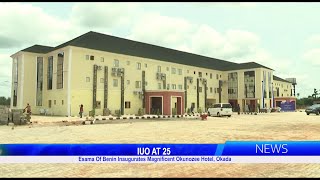 Esama Of Benin Inaugurates Magnificent Okunozee Hotel Okada [upl. by Aihsak]