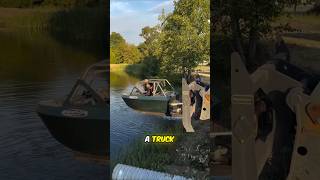 This Guy Made A Mini Boat And Tests It In A River [upl. by Aicemat]