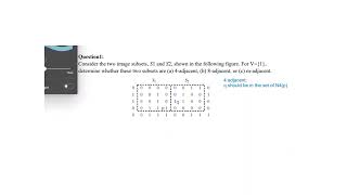 Numerical on finding 48 and m adjacency in Digital Image Processing [upl. by Enyamart629]