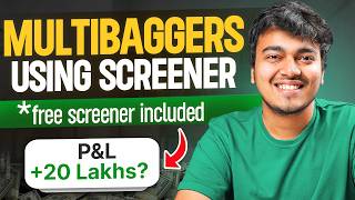 Learn to find MULTIBAGGERS with free scanner  Screener [upl. by Ttessil]