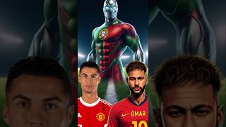 Guess the superhero Footballer jersey for ronaldo and mbappe and messi goat shorts football [upl. by Mariand759]