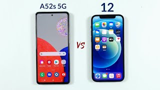 Samsung A52s 5G vs iPhone 12  SPEED TEST [upl. by Auberbach]