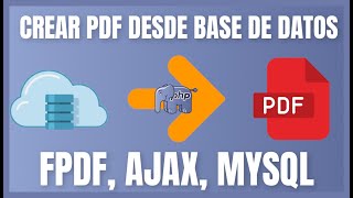 Crear PDF 📑 desde BASE DE DATOS usando FPDF Crear los reportes desde tu sitio web [upl. by Nelda]