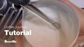 Coffee Tutorials  Master microfoam milk texturing at home like a pro  Breville USA [upl. by Assilak275]