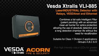 Vesda Xtralis VLI885 LaserINDUSTRIAL Detector with Relays VESDAnet and Ethernet  Acorn Fire [upl. by Eerdua]