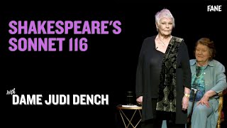 Judi Dench  Shakespeares Sonnet 116 Live at the London Palladium [upl. by Anaynek339]