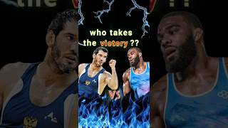 Burroughs vs saitiev freestyle wrestling unitedworldwrestling grappling [upl. by Ahseik385]