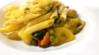 Penne Italian style vegetable pasta vegetabple pasta recipe by italian chef [upl. by Raymond]