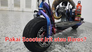 Jarak Tempuh Scooter Engine Goped 1 Liter Bensin standupscootergas [upl. by Jenesia]