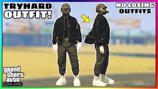 Easy Black Joggers Invisible Torso Glitch Tryhard Modded Outfit No Transfer GTA Online [upl. by Naraa]