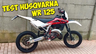 HUSQVARNA WR 125 MOTARD TEST 1  INCIDENTE SFIORATO [upl. by Lamak]