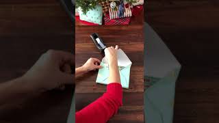 How to wrap a present diagonally and use less wrapping paper [upl. by Moretta823]